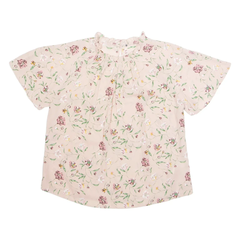 Womens Printed Blouse Pink Floral M