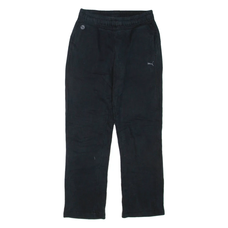 PUMA Womens Sweatpants Black Straight UK 10 W28 L32