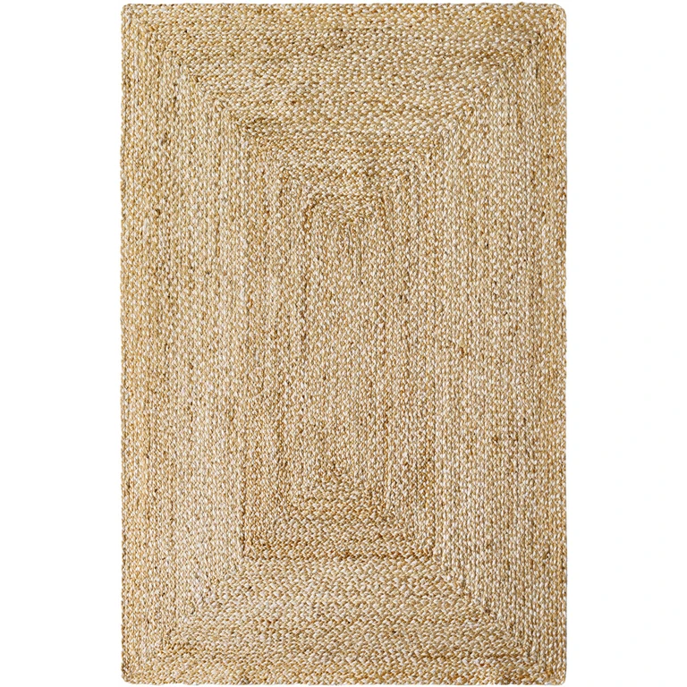 Elkie Beige Jute Area Rug - Clearance