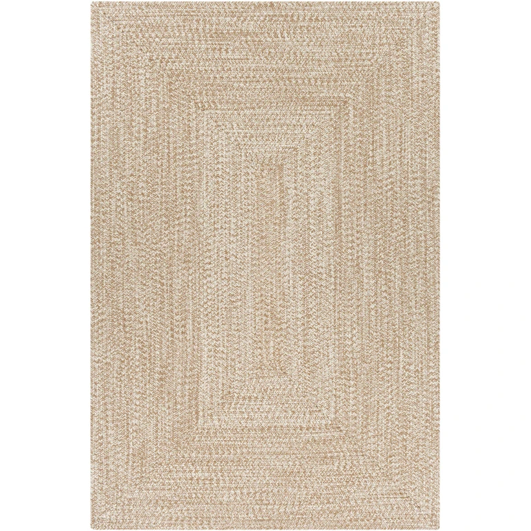 Cream Braided Faux Jute Rug