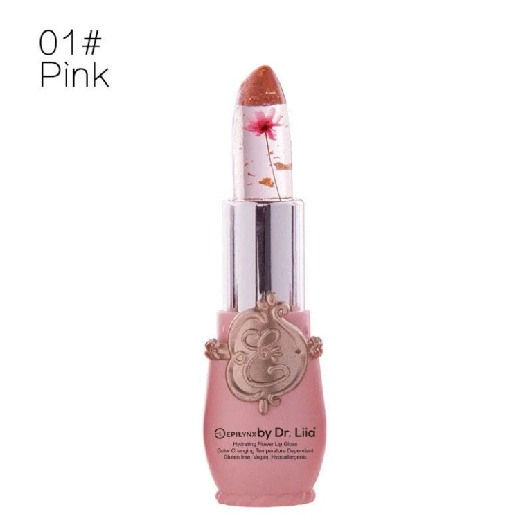 Color-Changing Flower Lip Gloss - Vegan, Gluten-Free, Hydrating Lip Balm