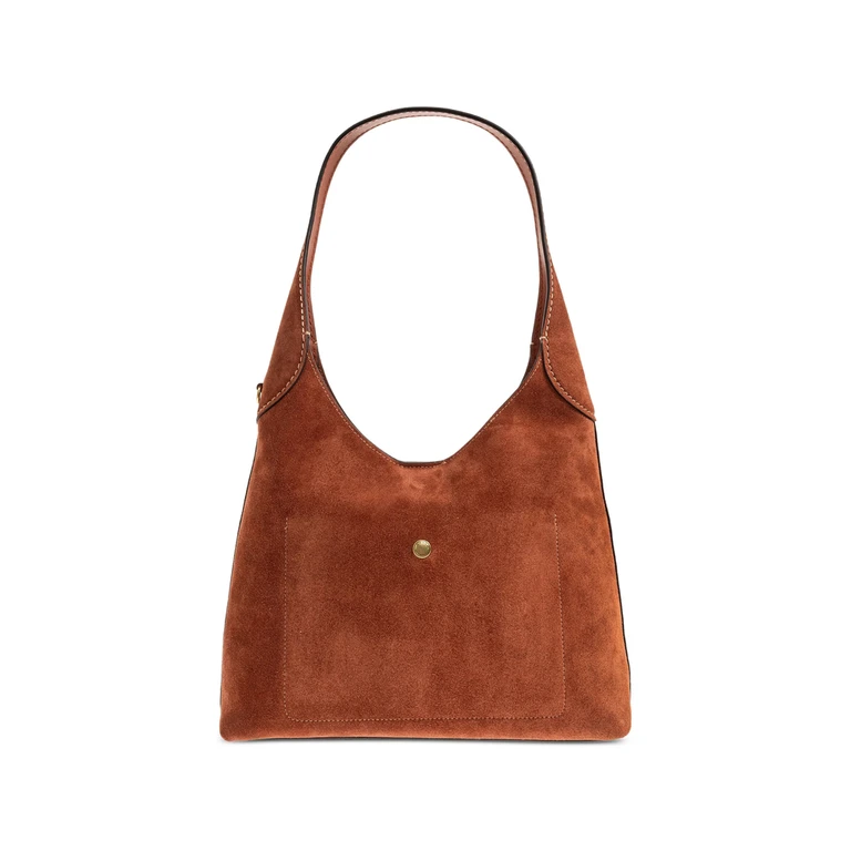 28 Brooklyn Topstitch Leather Shoulder Bag