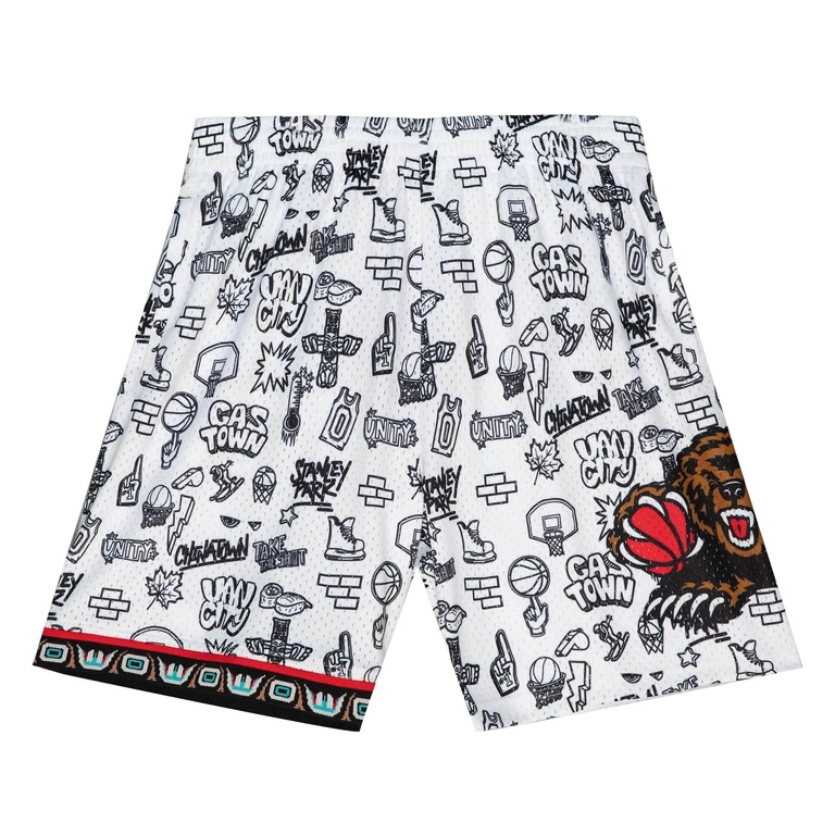 NBA Doodle Swingman Shorts Vancouver Grizzlies 1998 Shorts