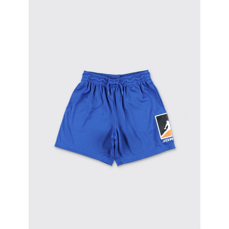 Boy's Technical Fabric High-Waisted Sports Shorts with Drawstring (95F475U89)