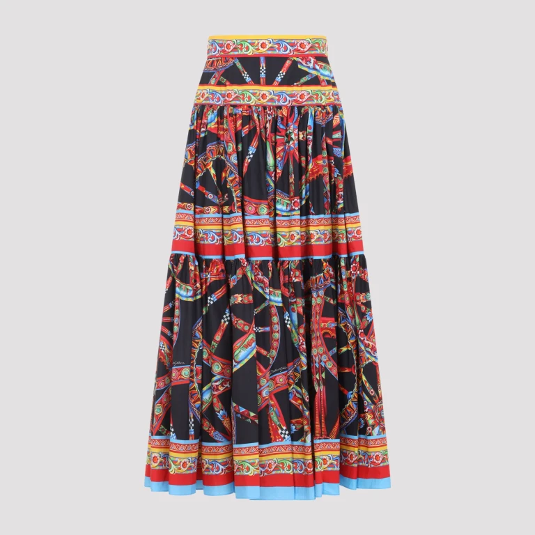 Popeline Midi Carretto Skirt