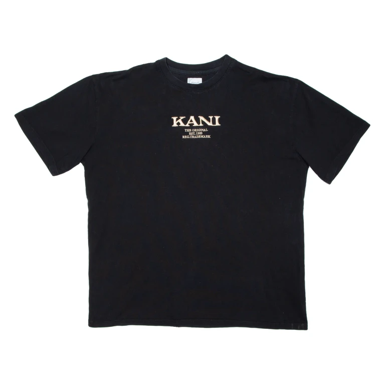 KARL KANI Mens T-Shirt Black L