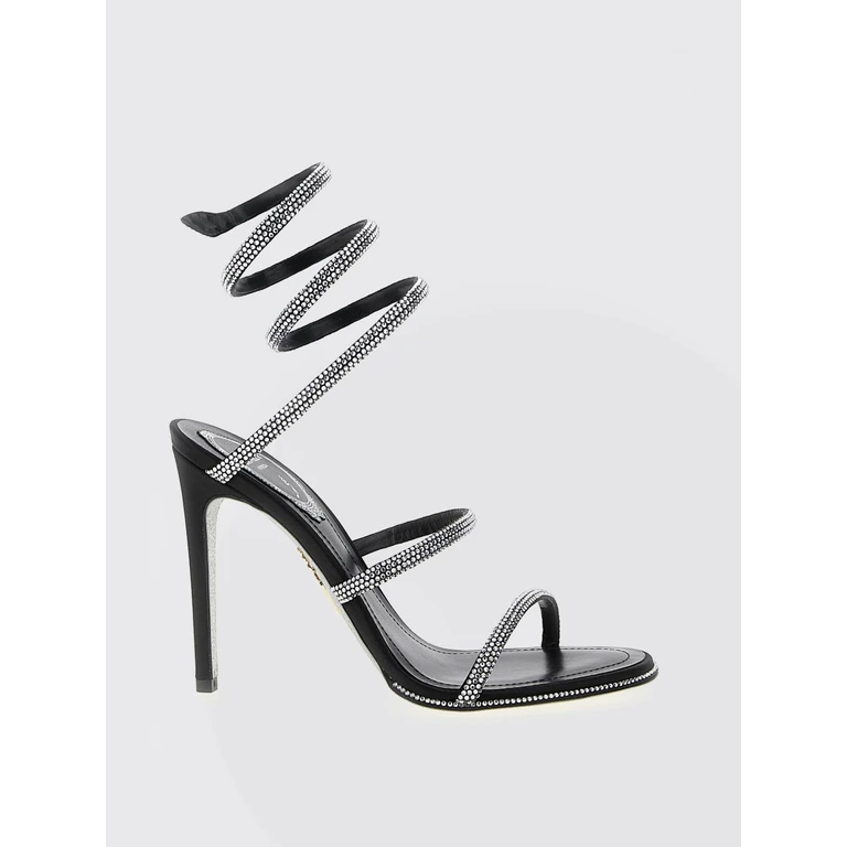 Heeled Sandal Woman color Black (C12538105R001V065)
