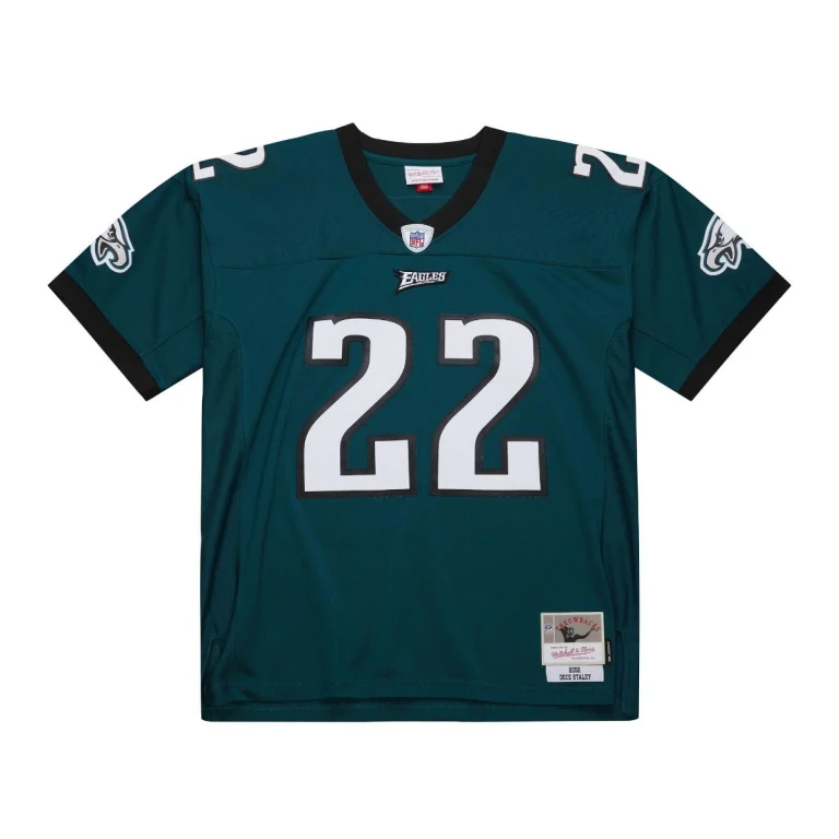 Men's NFL Dark Jersey Eagles 2002 Duce Staley