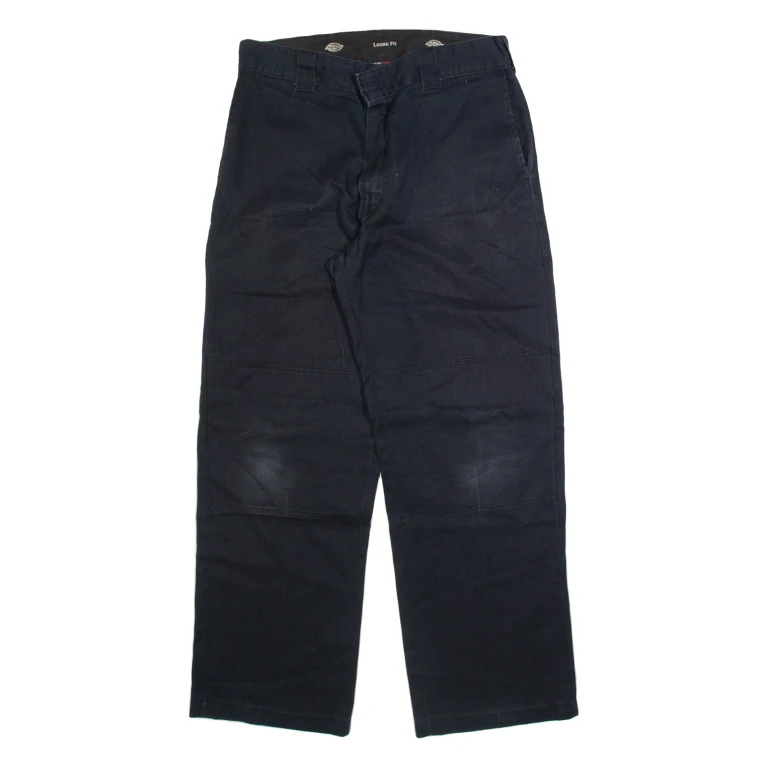 DICKIES Mens Trousers Grey Loose Straight W34 L32