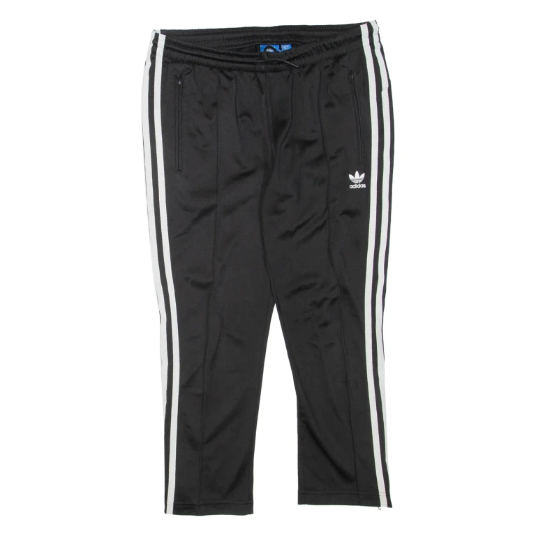 ADIDAS Womens Track Pants Black Tapered L W30 L23