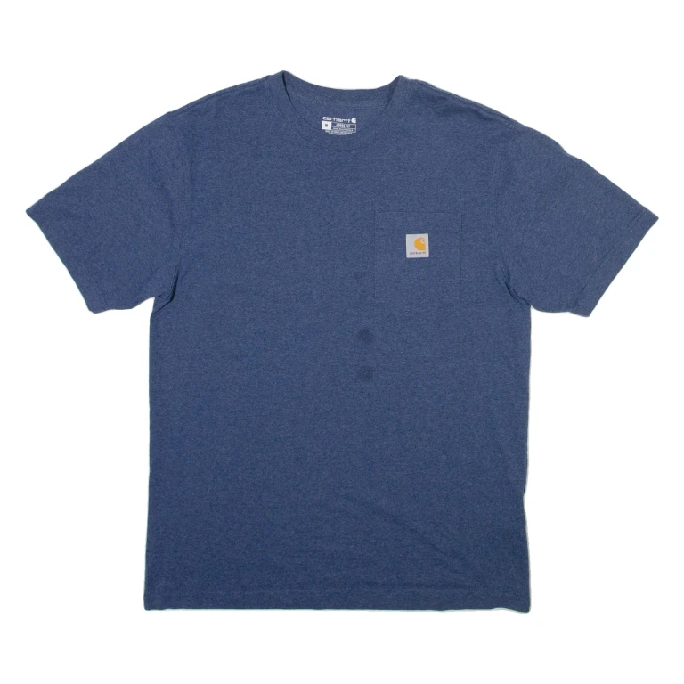 CARHARTT Mens T-Shirt Blue M