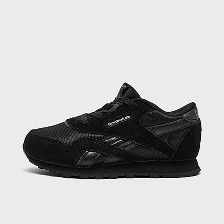 Kids Toddler Classic Nylon Stretch Lace Casual Shoes in Black Size: 4.0