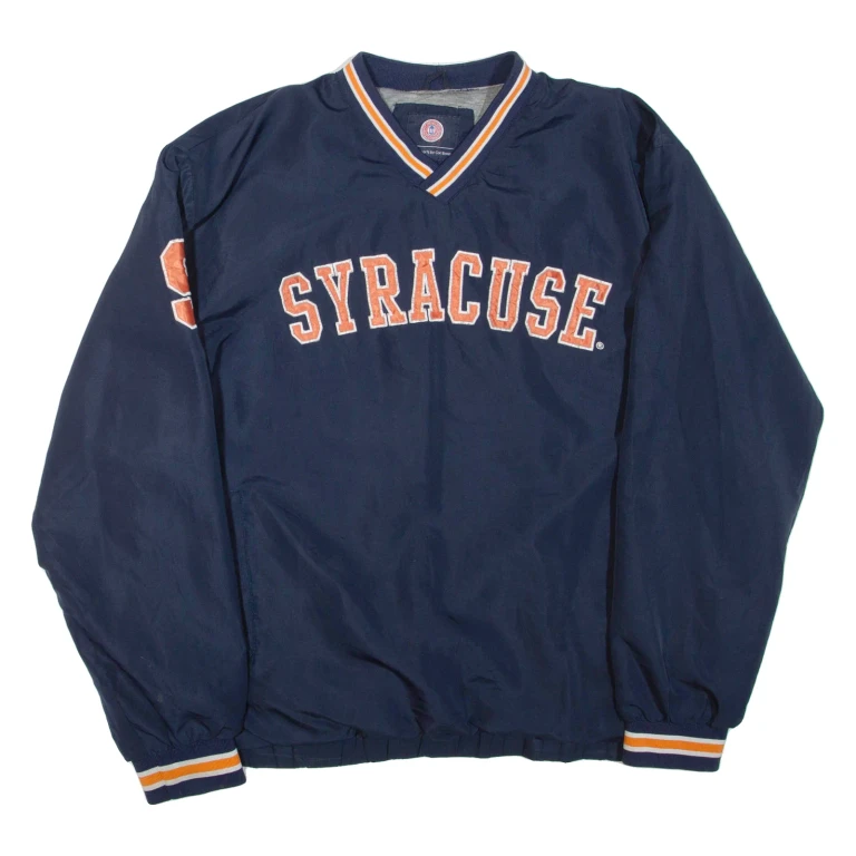 Syracuse Mens Sweatshirt Blue V-Neck USA XL