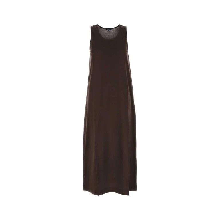 Brown Jersey Delia Dress Marron Exterior: Fabric Abiti - Women