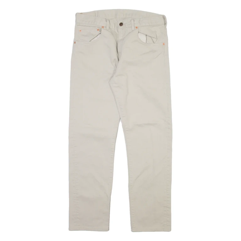 LEVI'S 519 Mens Trousers Beige Regular Tapered W32 L28