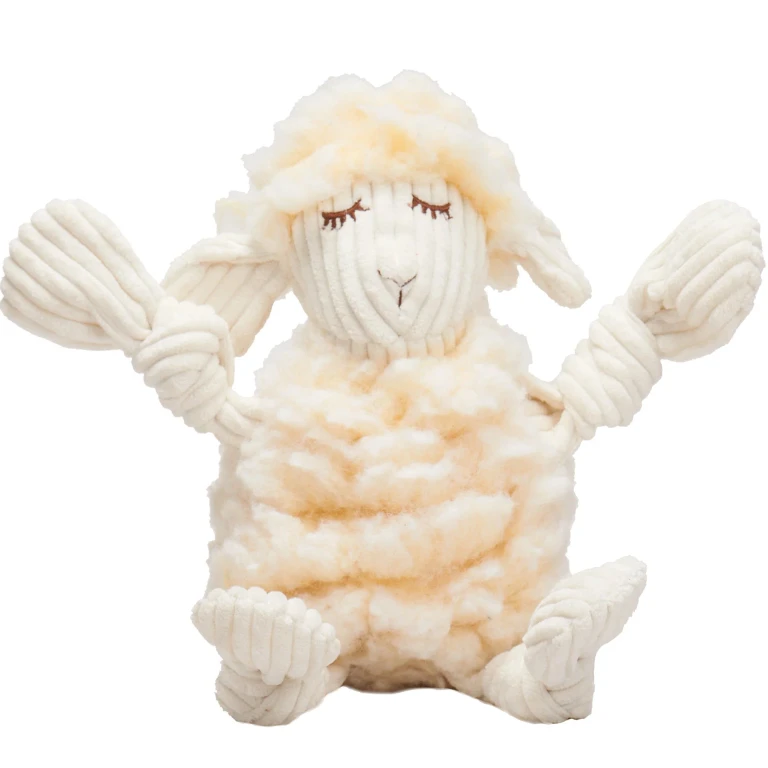 Louise Lamb HuggleFleece FlufferKnottie Plush Dog Toy