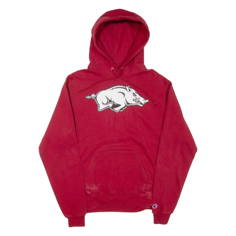 CHAMPION Mens Red Hoodie S