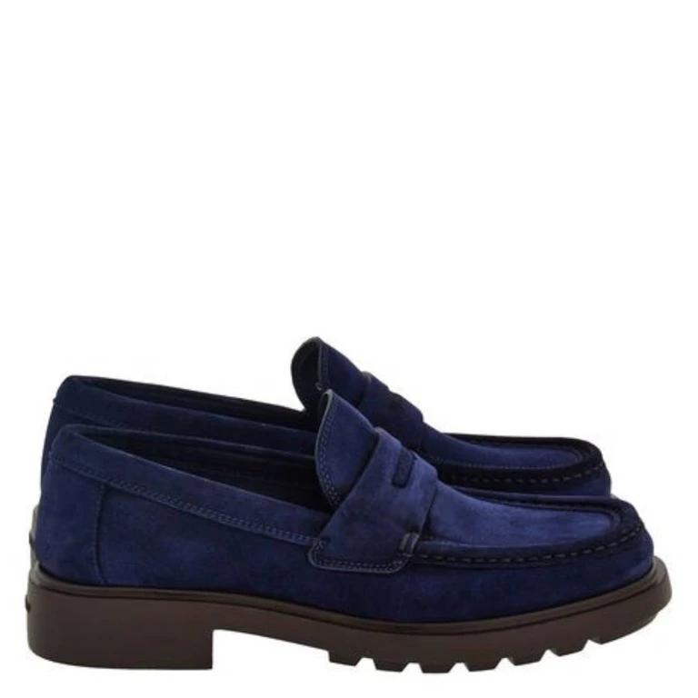 Donny Suede Penny Loafers, Size 9 EE (022421 768114)