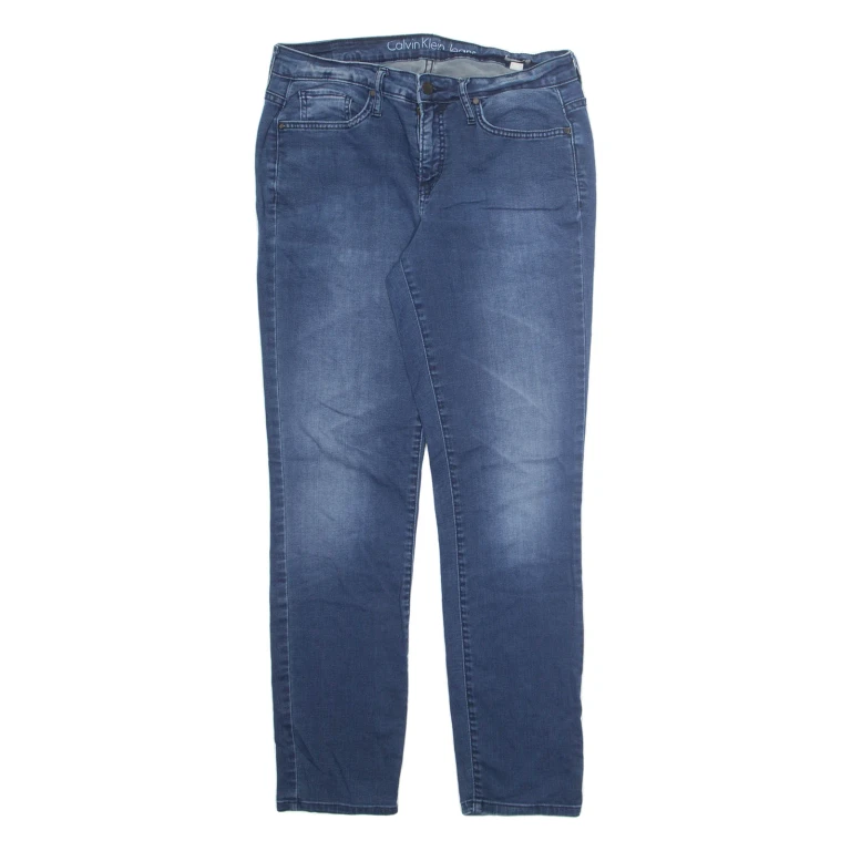 CALVIN KLEIN JEANS Mens Jeans Blue Regular Tapered Stone Wash W29 L30