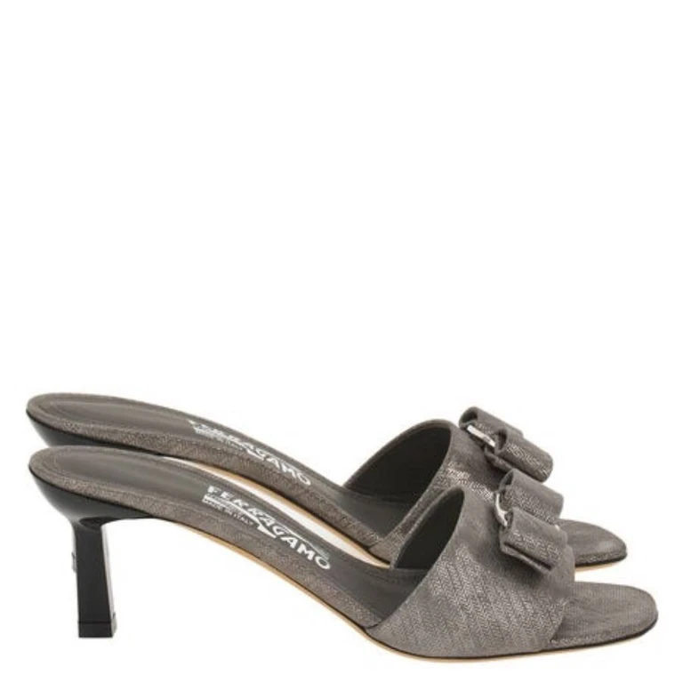 Ferragamo Glo 55 Silde Sandals, Size 7 C