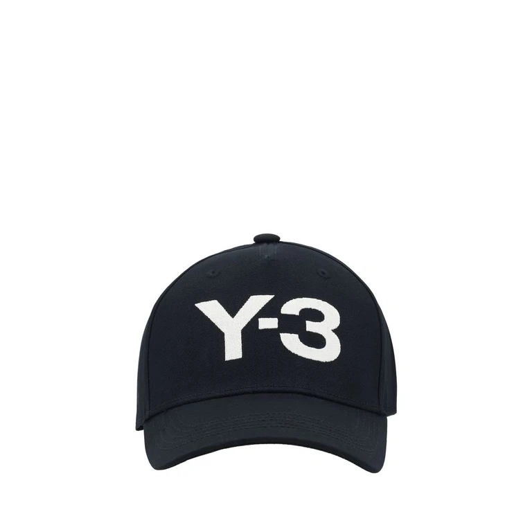 Y-3 Black Cotton Cap (baseball Hat) - Men