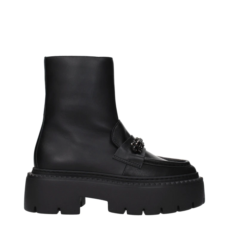 Jimmy Choo Black Leather Ankle Boots - Women
