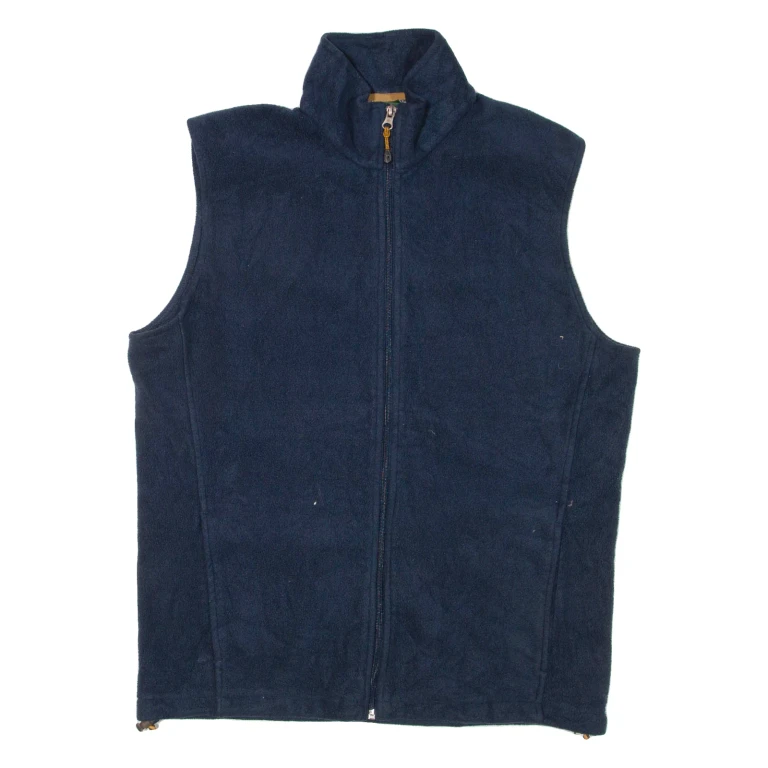 WOOLRICH Mens Fleece Gilet Blue L