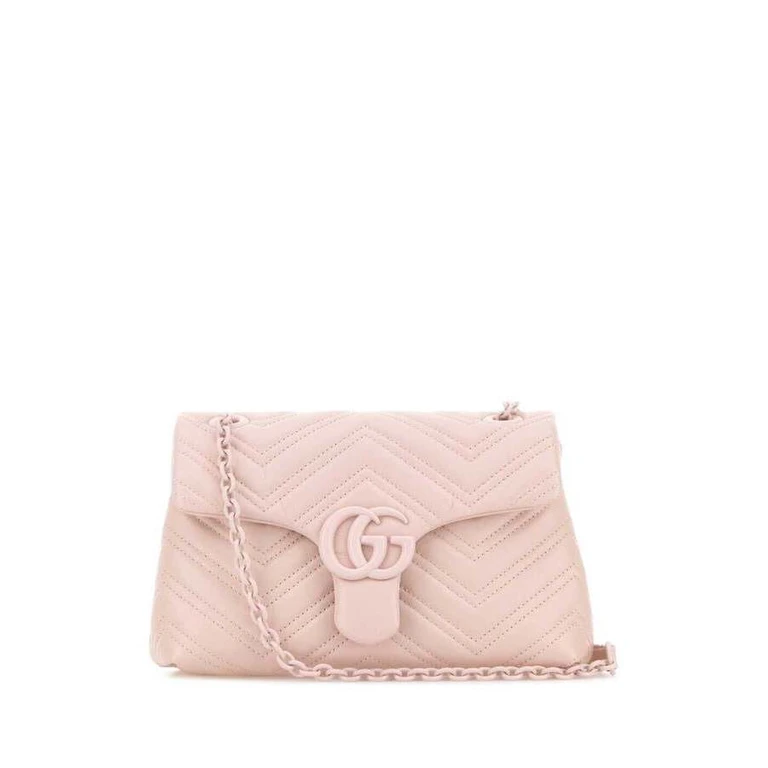 Pink Nappa Leather Small Gg Marmont Shoulder Bag Ladypinladpladp Calf Skin Borse A Tracolla