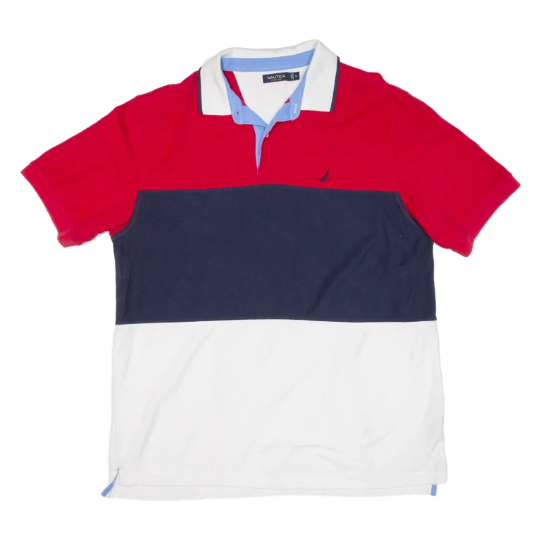 NAUTICA Mens Polo Shirt Blue XL