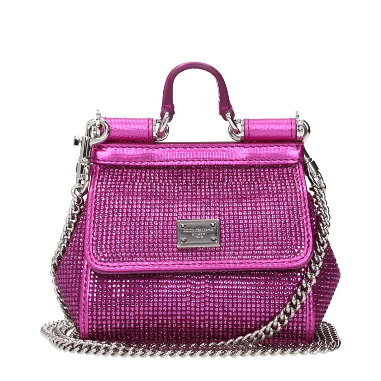 Dolce & Gabbana Pink Satin Handbag Bag - Women