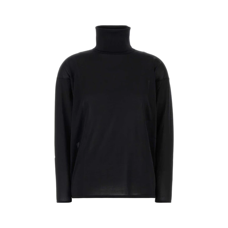 Gucci Black Silk Sweater Exterior: Maglieria - Women