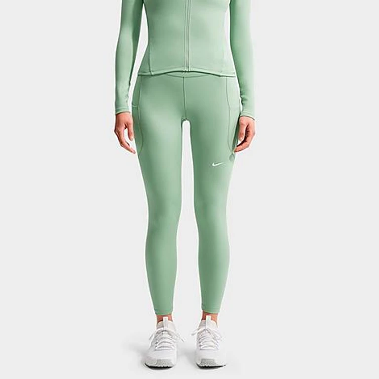 Nike Women's One Dri-FIT High-Rise 7/8 Training Tights in Steam/White Size: XXS