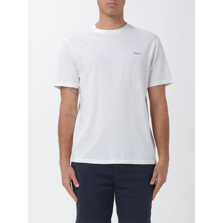 Crew-Neck Cotton T-Shirt with Contrast Logo Print (CFWOTE2013MRUT40618270)