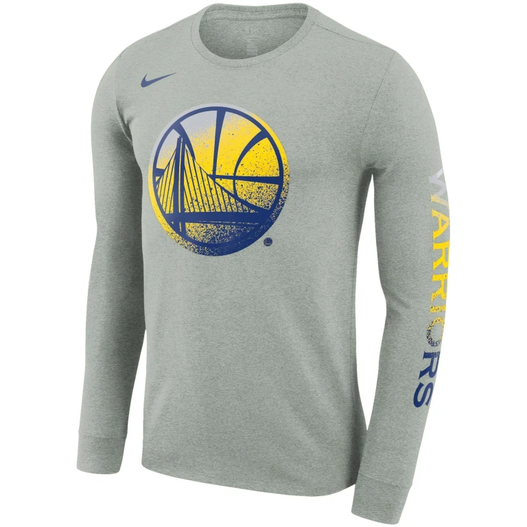 Men's NBA Golden State Warriors Mezzo Print Long Sleeve T-Shirt