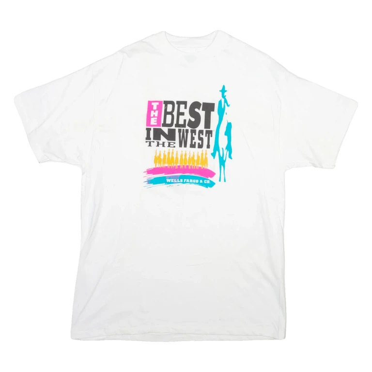 HANES Mens T-Shirt White L