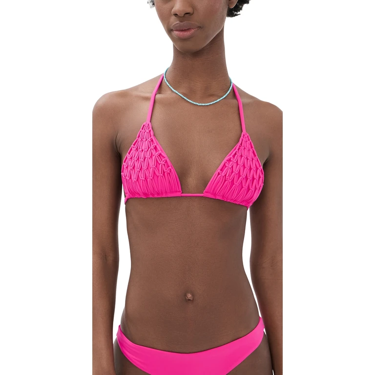 PQ Swim Lila Triangle Bikini Top Petunia L