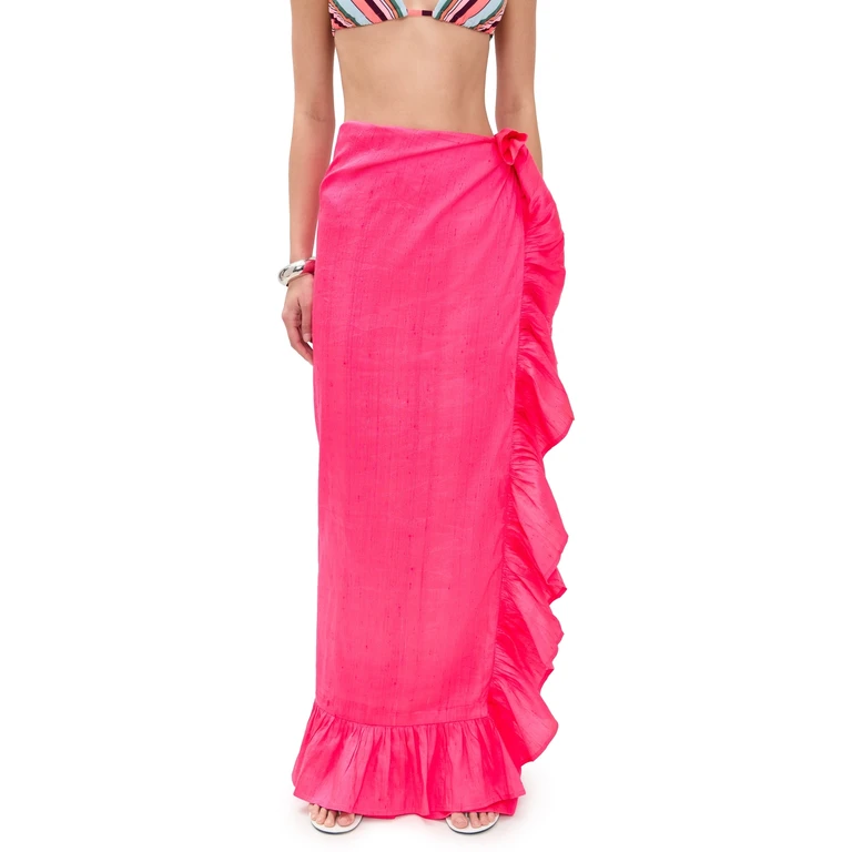 Coniglio Palm Beach Ruffle Power Pareo Petit Palm Red 1