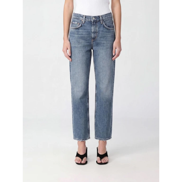 Valen Mid-Rise Straight-Leg Jeans in Denim (A195B1601SURRD)
