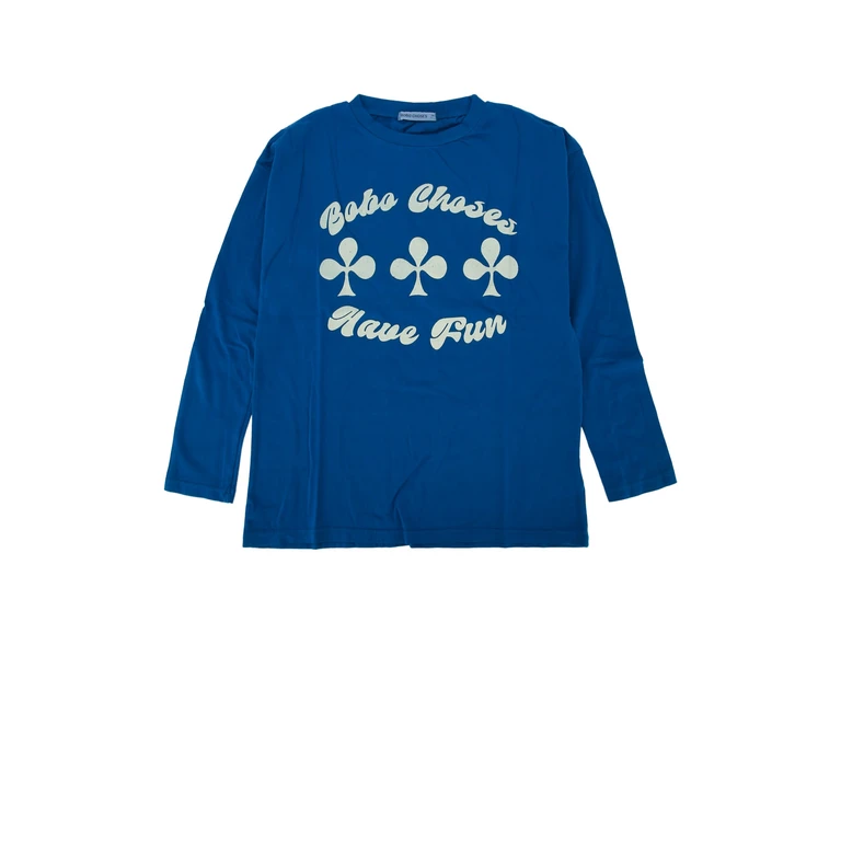 Bobo Choses Have Fun T-Shirt Blue Cotton