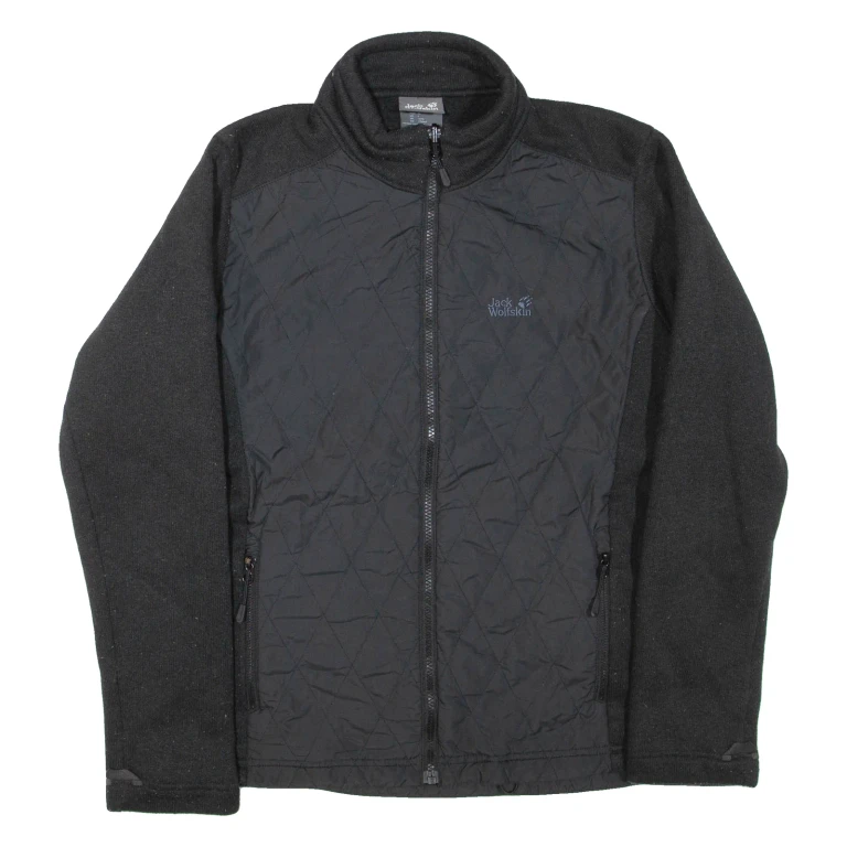 JACK WOLFSKIN Womens Fleece Jacket Black UK 14