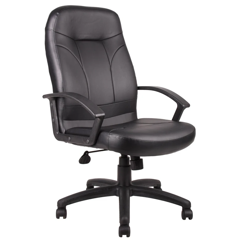 Black Leather Plus Office Chair