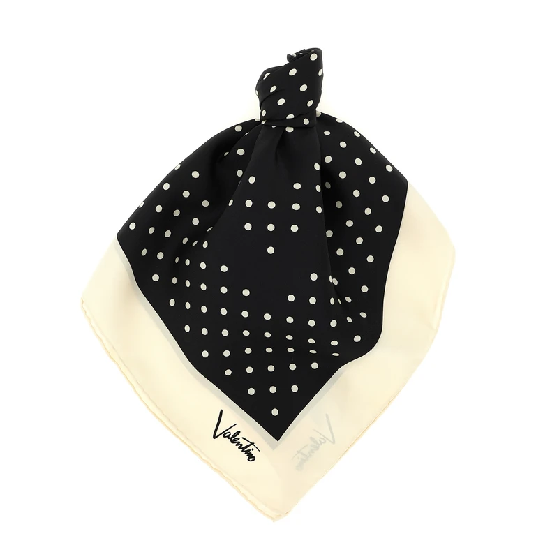 Valentino Garavani Bicolor Silk Foulard Accessory - Women