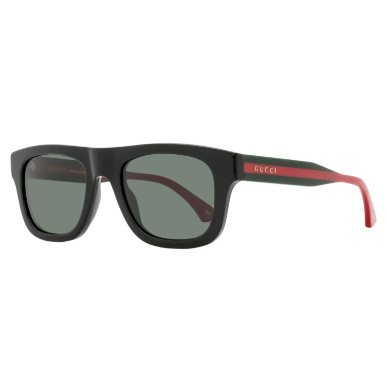 Soft Rectangular Sunglasses GG1991S 001 Black-Web 52mm