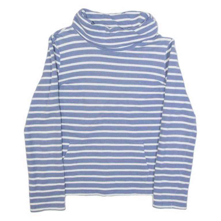 MOUNTAIN WAREHOUSE Womens Sweatshirt Blue Roll Neck UK 8