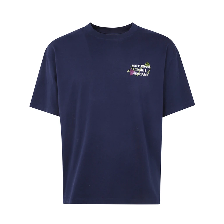 T-Shirt Embroidered Slogan "Vine"