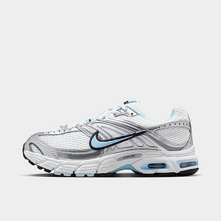 Nike Women's Air Max Moto 2K Casual Shoes in White/Metallic Silver/Black Size: 5.0