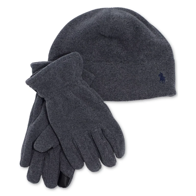 Adult Fleece Gift Set Gloves & Beanie Gloves