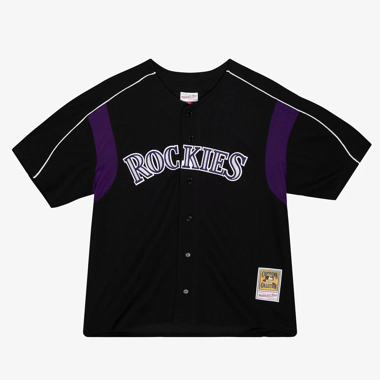 Men's MLB Authentic Bp Jersey - Rockies 2003 Larry Walker Jerseys