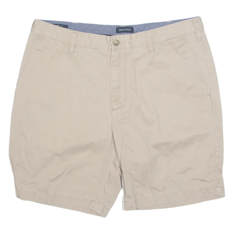 NAUTICA Mens Chino Shorts Beige L W38