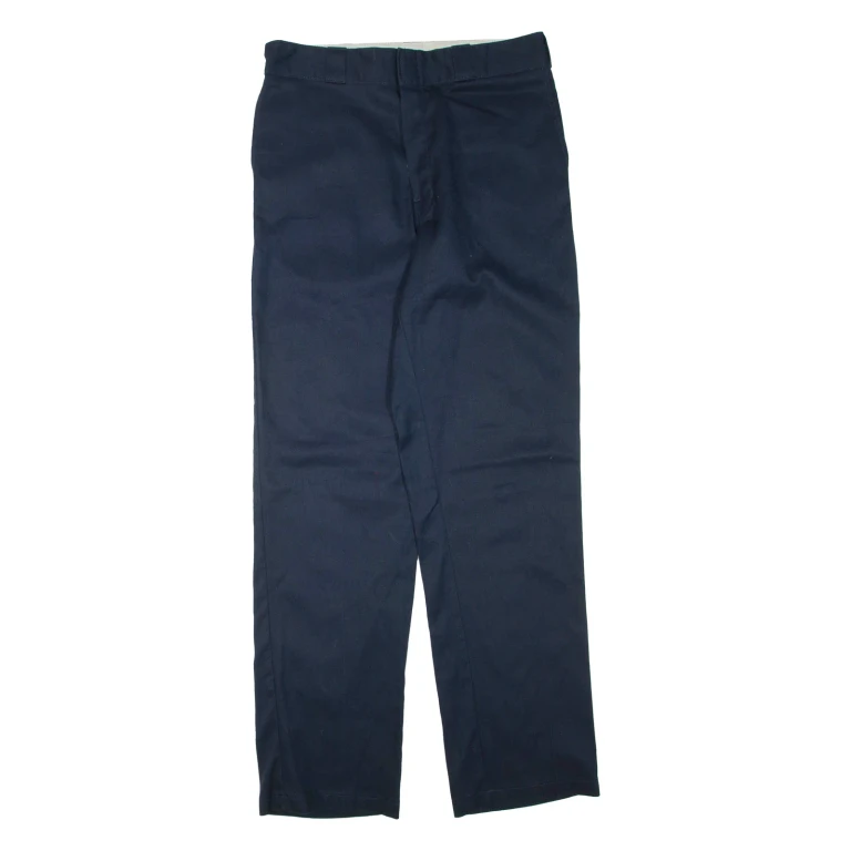 DICKIES Mens Trousers Blue Regular Straight W32 L34